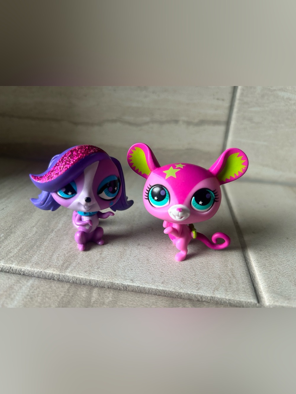 Littlest Pet Shop rockin pets Zoe Trent & mouse